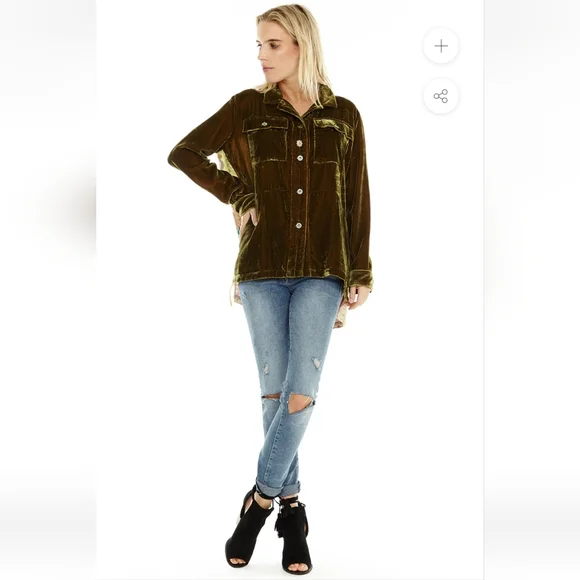 Aratta Silent Journey Velvet A Tulip Garden Jacket Size Small - Picture 4 of 12